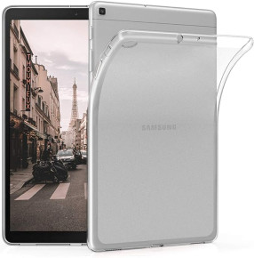Силиконов гръб ТПУ мат за Samsung Galaxy Tab A8 10.5  X200 / X205 бял прозрачен